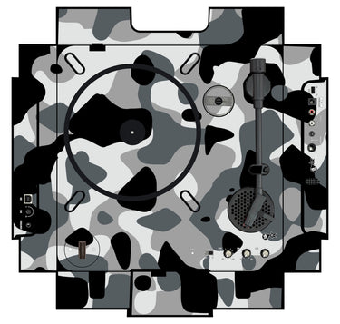 Numark PT 01 incl. Sides Skin Camo Snow
